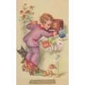 Boy In Striped Pyjamas + Antique Gramophone Rad...