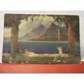 GOLDEN DAWN by Jean Lasalle antique postcard, R...