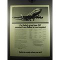 1971 Delta Airlines Ad - Fly Delta's great new 747 nonstop