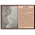 Footprints Story of the Lord Postcard posted cr...