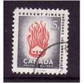 CANADA 1956 5c FIRE PREVENTION SG 490 FINE USED #3