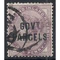 1897 O69 1d Lilac Government Parcels Official F...