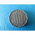 1961 QUEEN ELIZABETH II BRASS THREEPENCE FREE P...