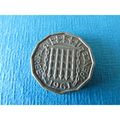 1961 QUEEN ELIZABETH II BRASS THREEPENCE. G