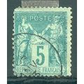 France 1876 - SG282 - 5c green - Peace & Commer...