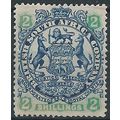 Rhodesia 1896 SG47 2/- Indigo & Green/Buff Moun...