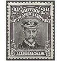 Rhodesia 1919 SG209 2d Black & Grey Mounted Min...