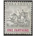 Barbados 1896 SG105 1/2d Slate Grey & Carmine M...