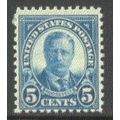 637 5c Theodore Roosevelt Average Plus MNH Q1589
