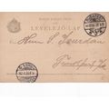 Bulgaria 1902 Budapest to Frankfurt 5h Postal c...