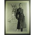 1974 Lord & Taylor Kasper for Joan Leslie Shirtdress Ad - Go west, young navy