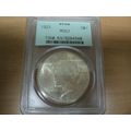 1923 Peace Silver Dollar PCGS MS63