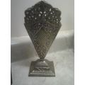 Vase Silver Plated pierced design vintage