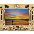 Surfing Laser Engraved Wood Picture Frame Lands...