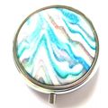 Glitter Pill Box Blue, White, Grey & Purple Swi...