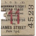Liverpool Overhead Railway Edmondson Ticket - S...