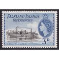 Falkland Islands QEII 1954-62 3d Black Deep Bri...