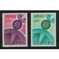 Monaco Cogwheels Europa CEPT 2v 1967 MNH SG#890...
