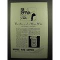 1929 Kellogg Kaffee Hag Coffee Ad - Wise Wife