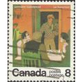 CANADA, Le Survenant, orange & green 1976, 8c, #2