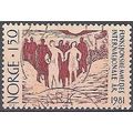 Norge 1981 Michel 845 O Cote (2013) 0.30 Euro A...