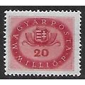 Mi 903: 20 Millió P. carmine Definitive Stamp: ...