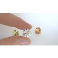 Micro mini extra tiny metalic colored daisy flo...