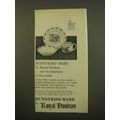 1961 Royal Doulton Bunnykins Ware Advertisement...