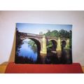 DURHAM CATHEDRAL and PREBENDS BRIDGE used postcard by J Arthur Dixon 1977 pm =