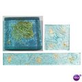 Hand colored Glass Tiles Atlantis Ocean 2 x 2
