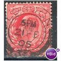 GB stamps 1902-10 KEV11 - 1d SG219 London 79