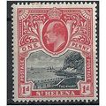 St Helena 1907 SG56 1d Black & Carmine Mounted ...