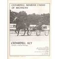 cedardell arabian farms michigan 1972 aly julep...