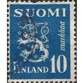 FINLAND, Lion Rampant, blue 1945, 10M, #2
