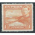 Cyprus 1938 SG154 1pi Orange Mounted Mint ..