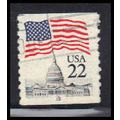 Used 2115 22c U.S. Flag Fine CNS 15 PA5793