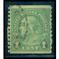 Used 597 1c Benjamin Franklin Fine M09741