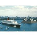 Cunard RMS QUEEN ELIZABETH 2 Sydney Postcard (M...