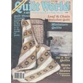 Quilting PATTERN Magazine Quilt World Aug 87