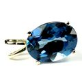 London Blue Topaz, 14KY Gold Pendant, P040