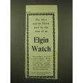 1902 Elgin Watch Ad - The man and the hour meet...