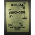 1981 Mercury Thruster Outboards Ad - Longest Strongest