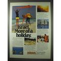 1984 Israel Tourism Ad - More of a Holiday