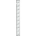 1856 Var, MNH 14¢ Misperfed Strip of Ten Stamps...