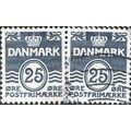 DENMARK, Wave design (pair), blue 1990, 25ore