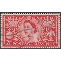 1953 Queen Elizabeth II Coronation. 2.1/2d Valu...