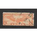 USA 1930 AIR 6c ORANGE AIR MAIL PILOTS BADGE SG...