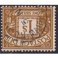 GB 1960 QE2 1/-d Ochre Postage Due Used SG D64w...