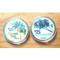 Coconut Tree $25. Casino Chip - Jamaica