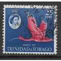 TRINIDAD & TOBAGO 1960 25c ROSE CARMINE & DEEP ...